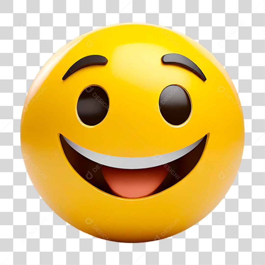 Emoji Sorridente PNG Transparente