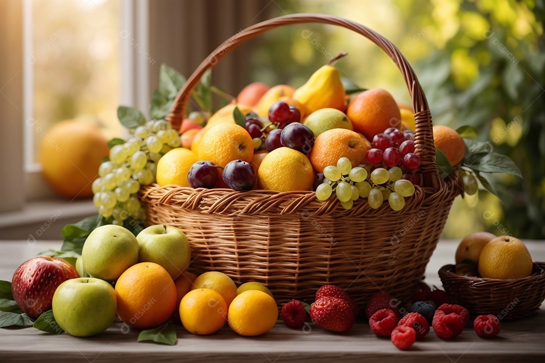 Alimentos saudáveis ​​sendo cozidos no fundo da cozinha cores vibrantes e brilhantes IA generativa