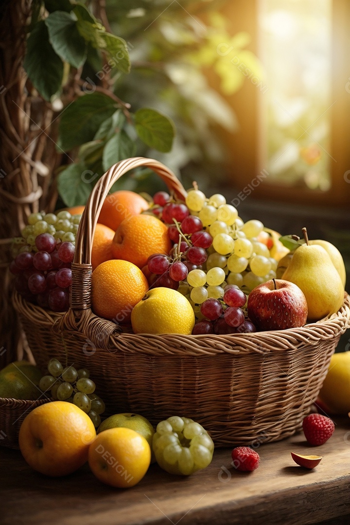 Alimentos saudáveis ​​sendo cozidos no fundo da cozinha cores vibrantes e brilhantes IA generativa