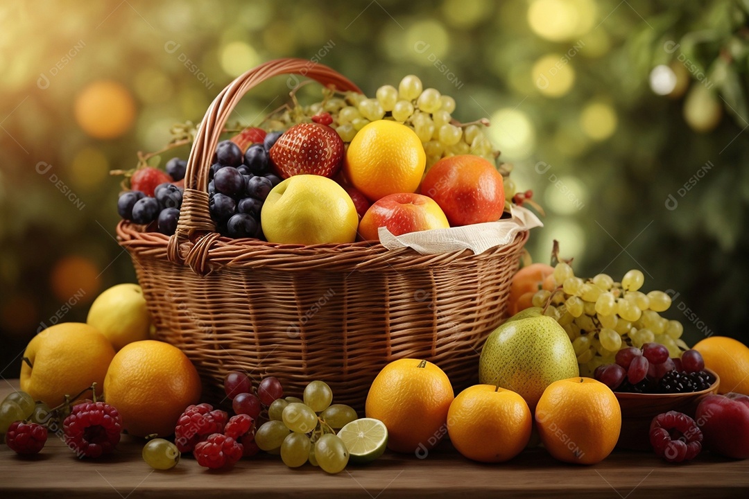 Alimentos saudáveis ​​sendo cozidos no fundo da cozinha cores vibrantes e brilhantes IA generativa