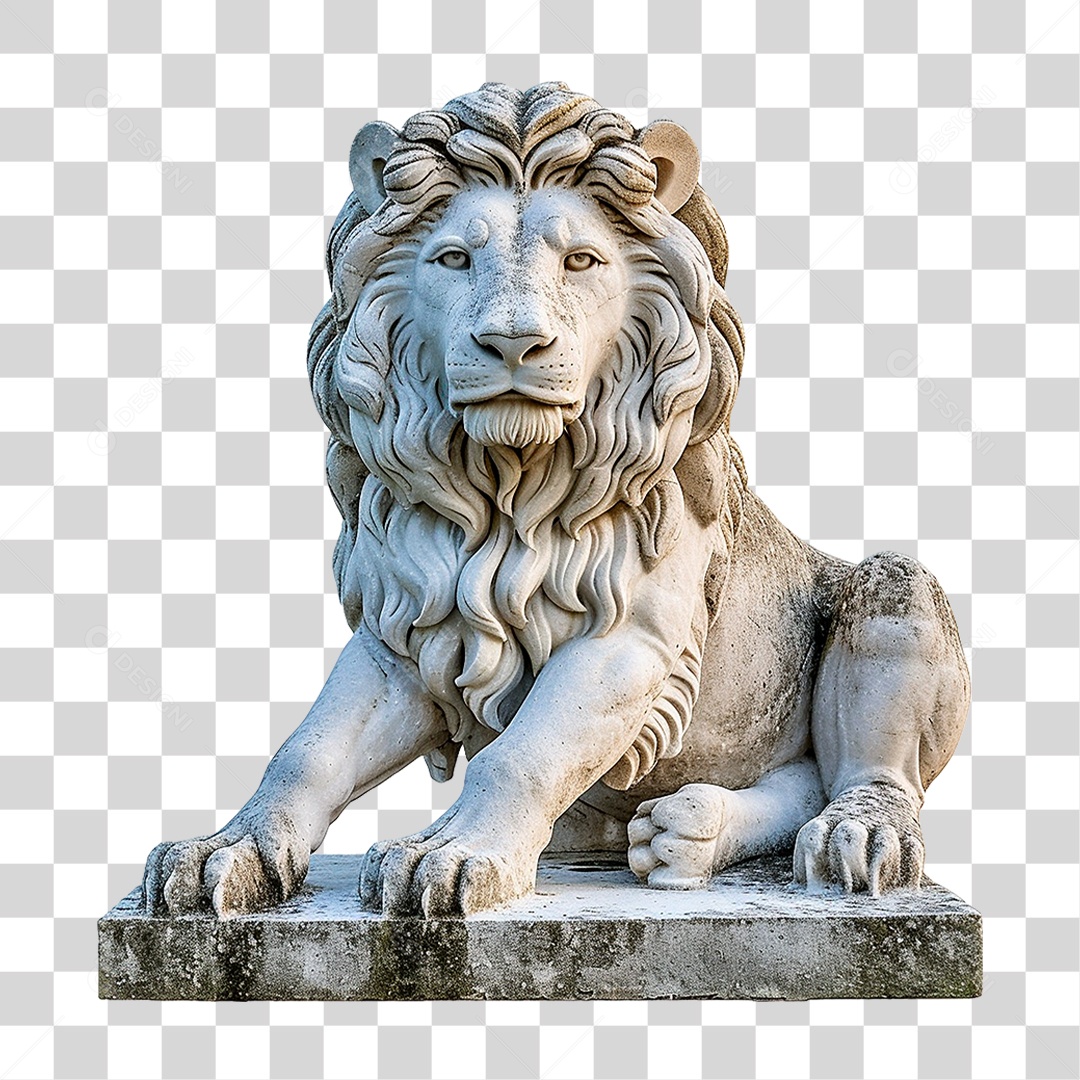 Estátua de Leão PNG Transparente