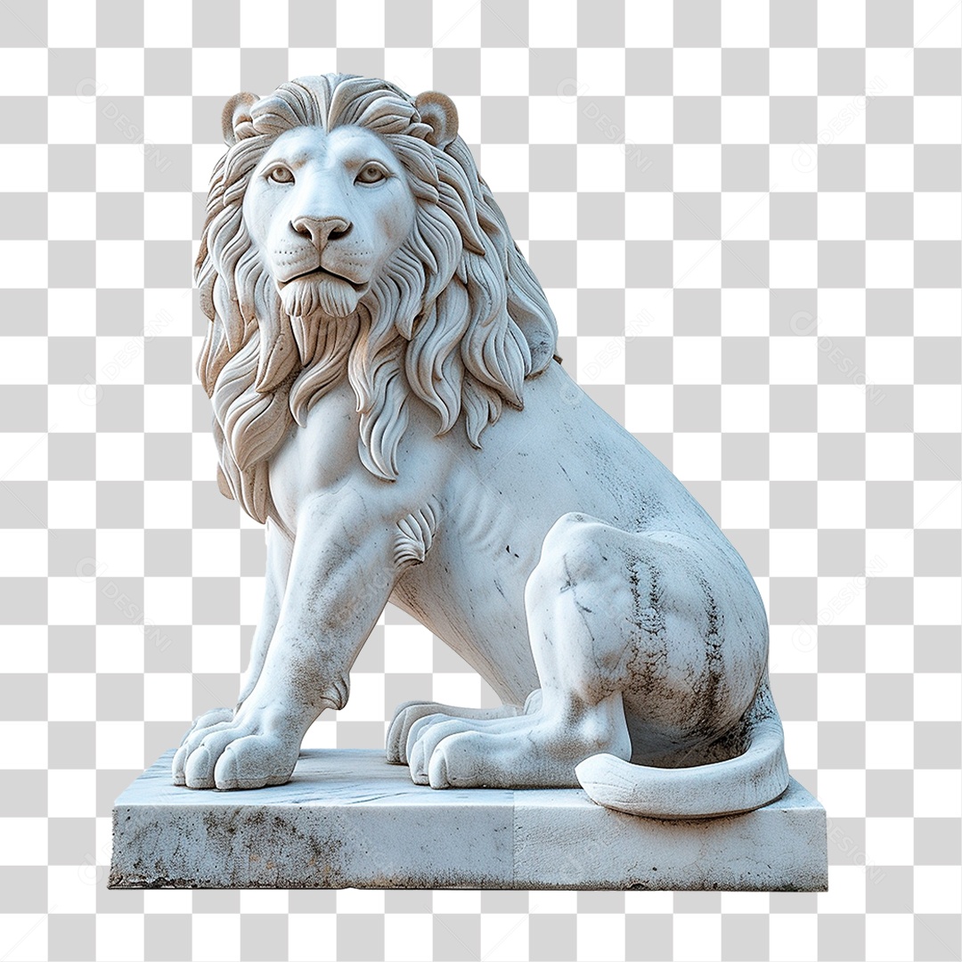 Estátua de Leão PNG Transparente