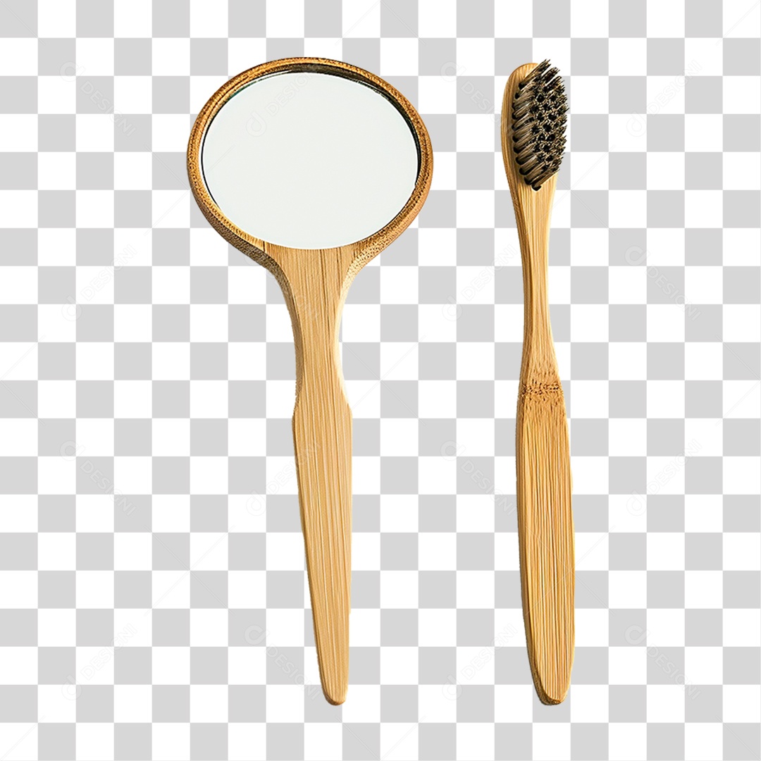 Escova de Madeira PNG Transparente