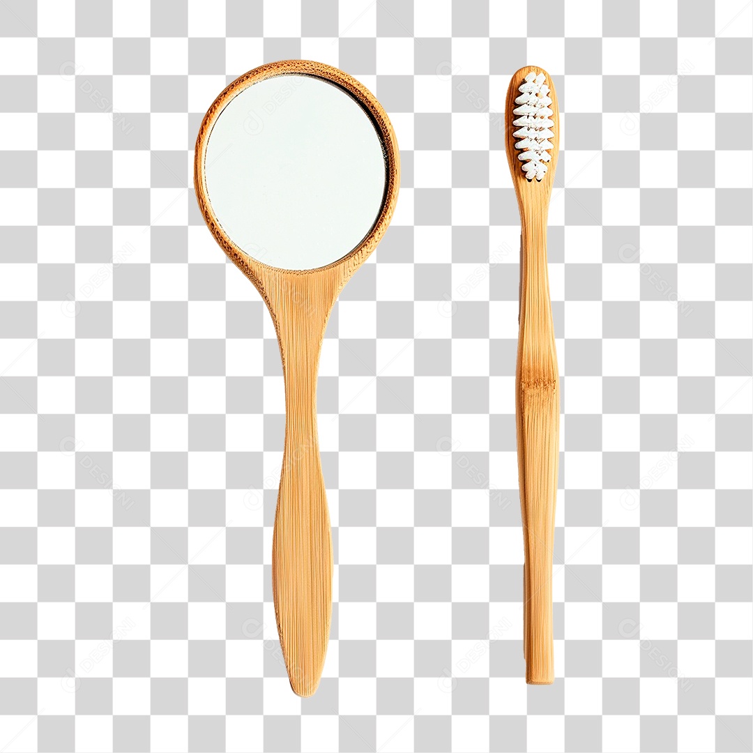Escova de Madeira PNG Transparente