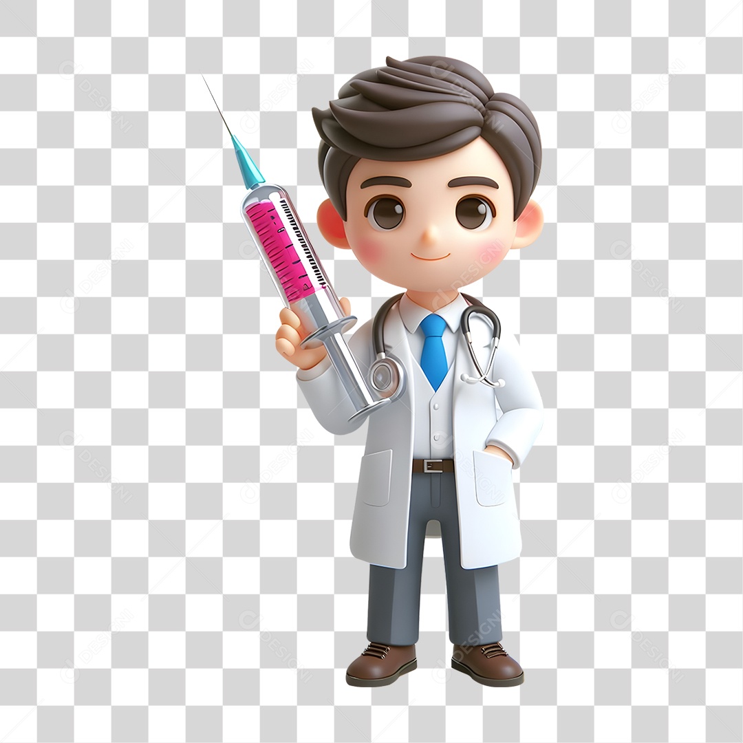 Desenho Médico Cartoon PNG Transparente