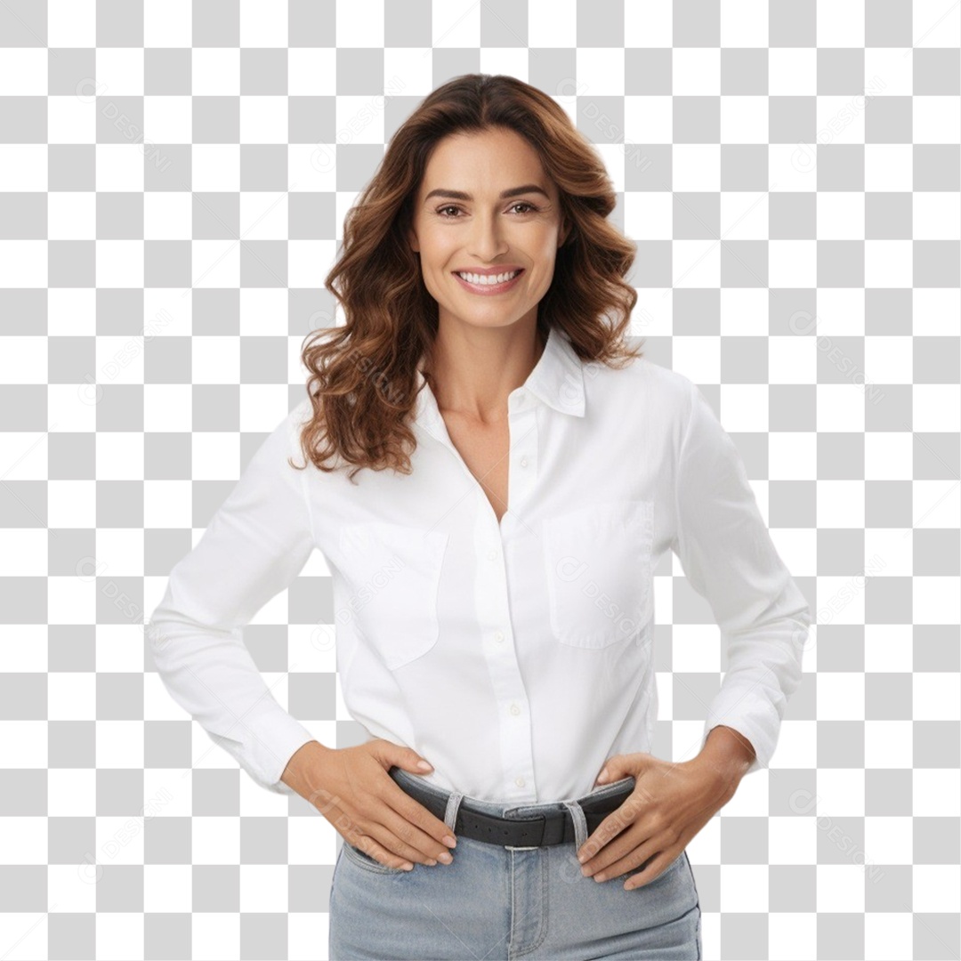 Happy Woman Celebrating International Women's Day Transparent PNG