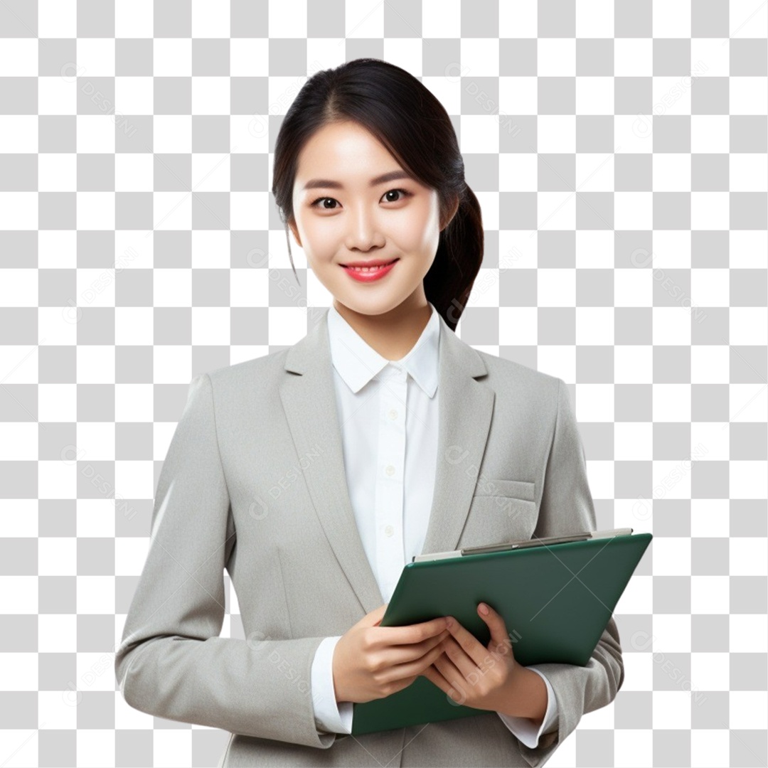 Mulher Feliz Comemorando o Dia Internacional da Mulher PNG Transparente