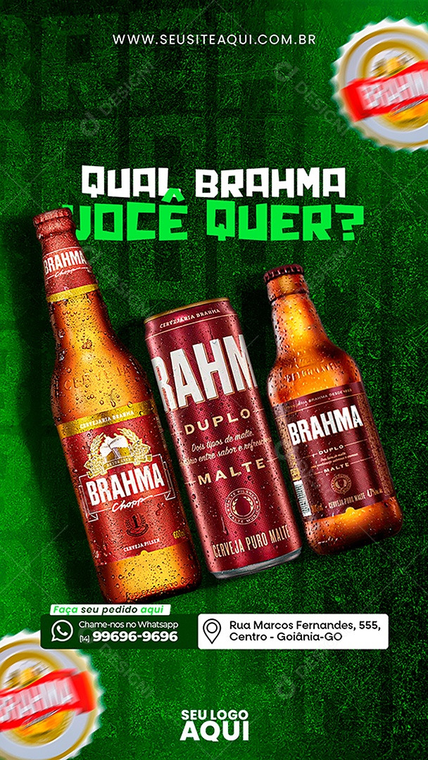 Story Qual Brhama Você quer Social Media PSD Editável