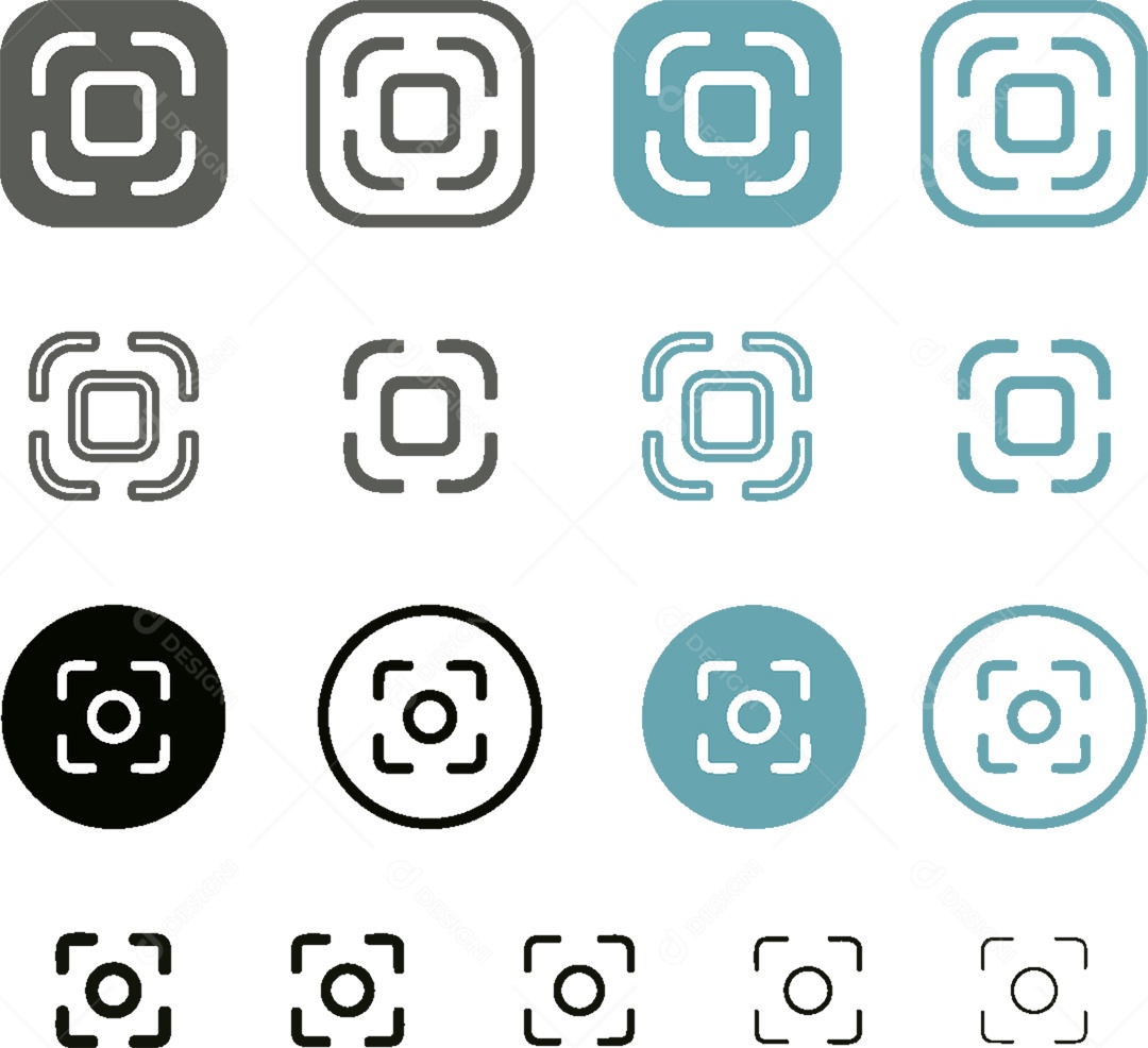 Conjunto de Ícones de Captura de Tela Vetor EPS