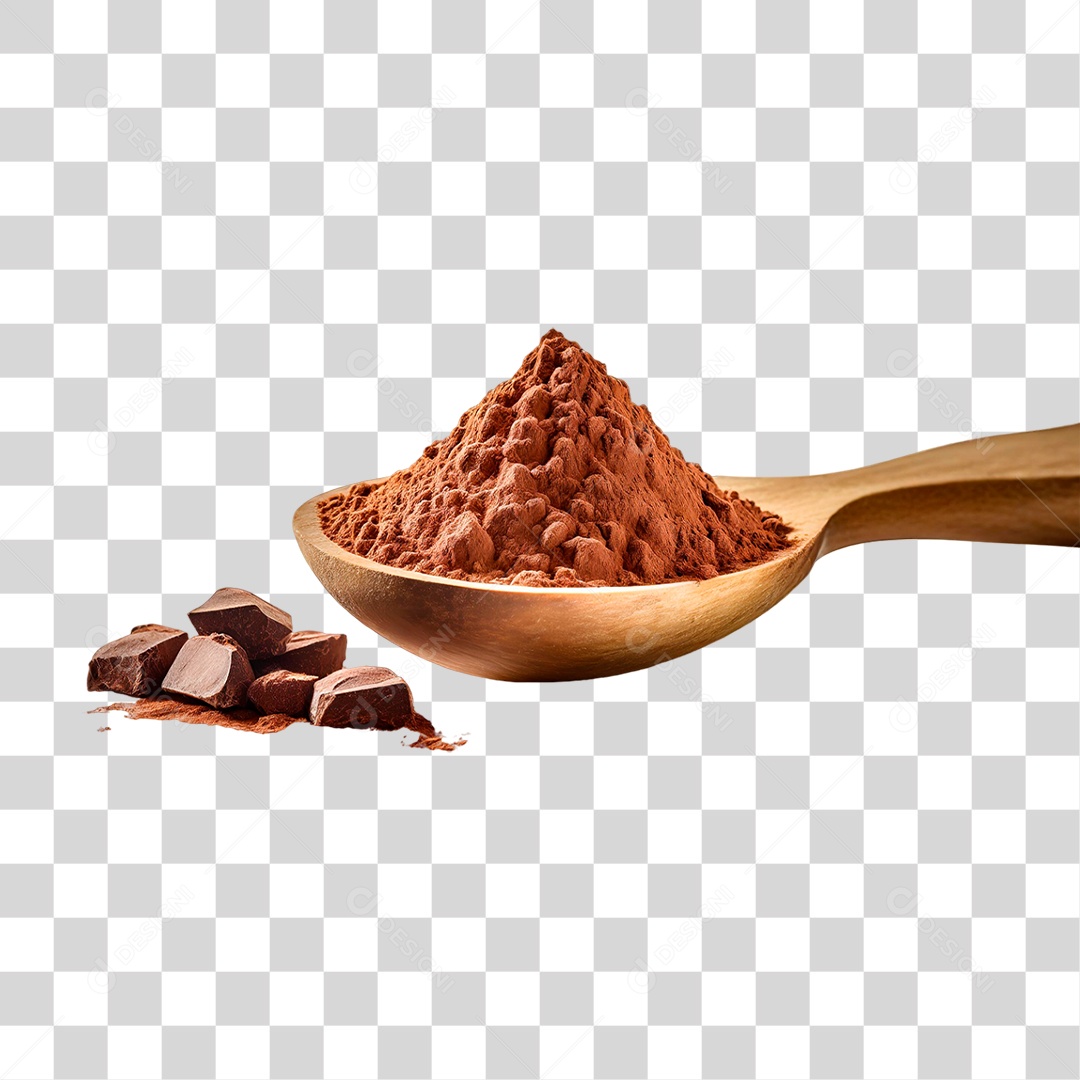 Pó de Café em Colher PNG Transparente