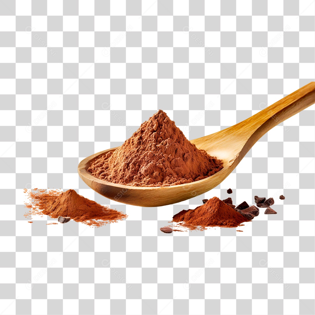 Pó de Café em Colher PNG Transparente