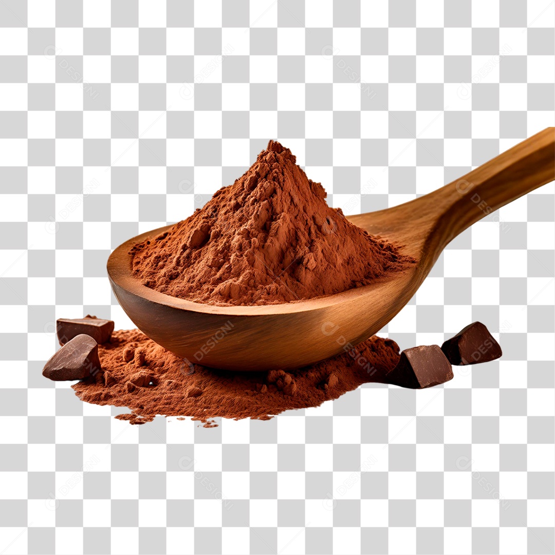 Pó de Café em Colher PNG Transparente