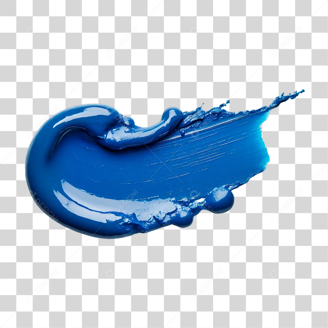Tinta Azul PNG Transparente