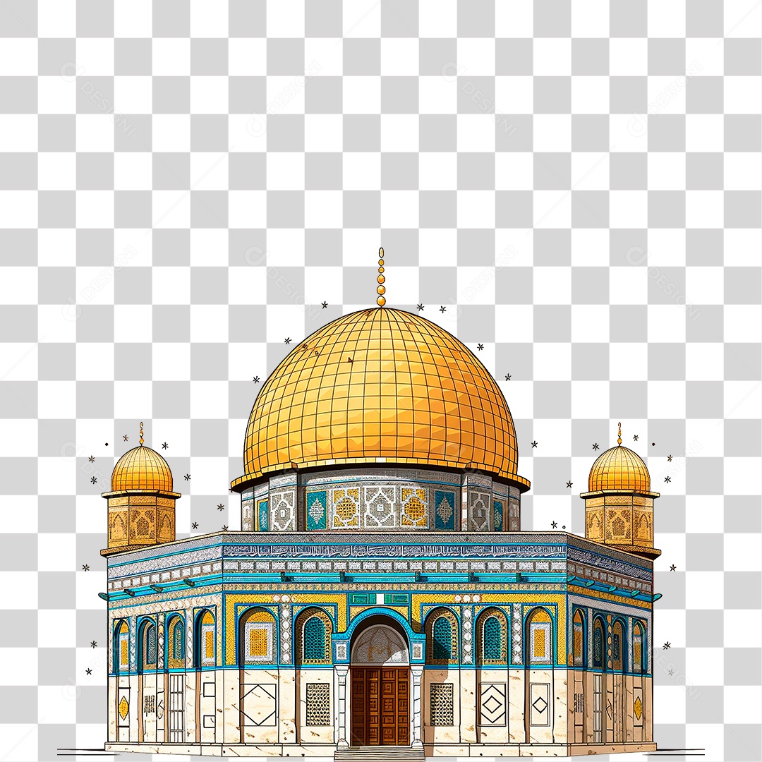 Cúpula da Rocha PNG Transparente