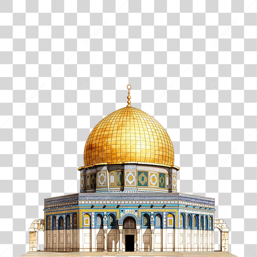 Cúpula da Rocha PNG Transparente