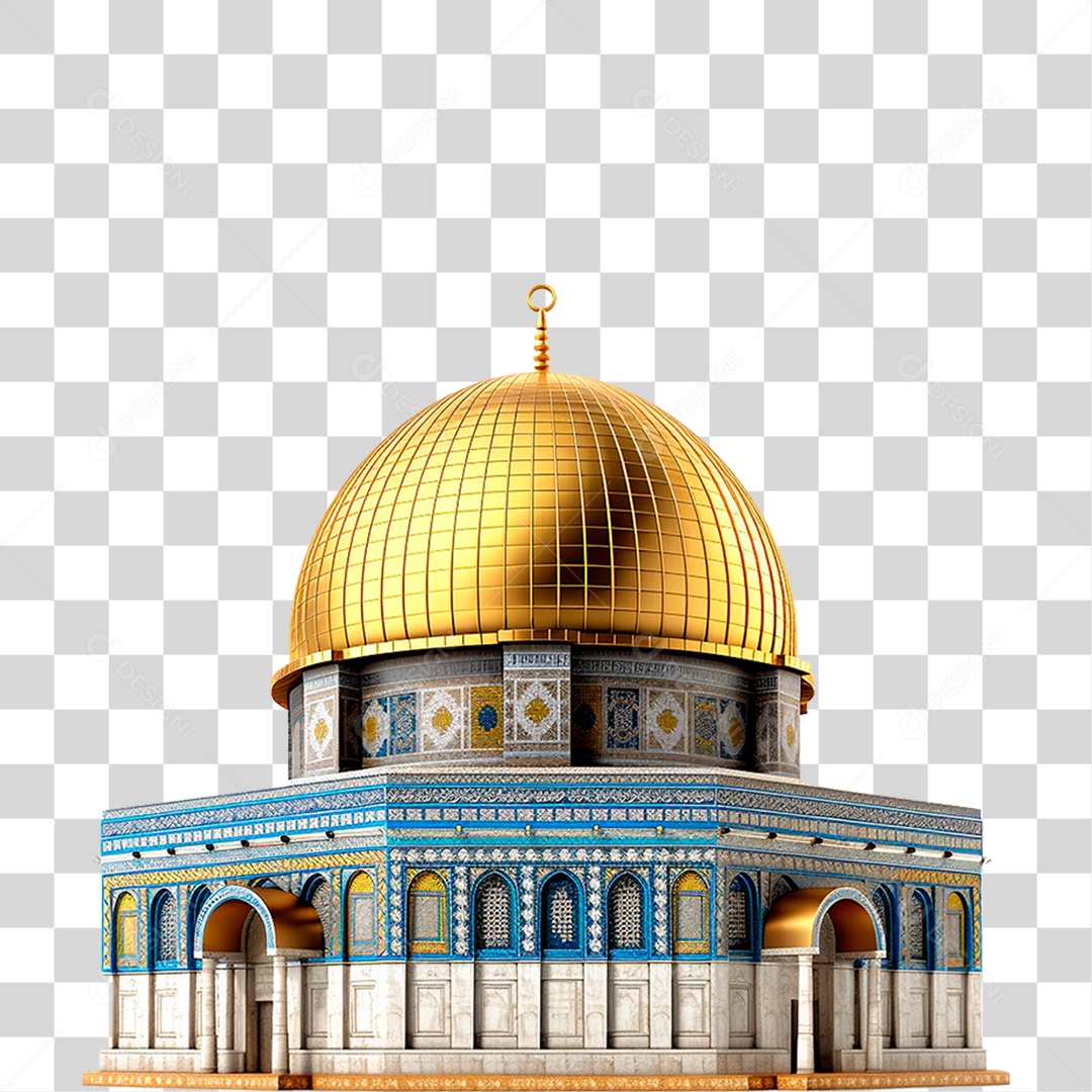 Cúpula da Rocha PNG Transparente