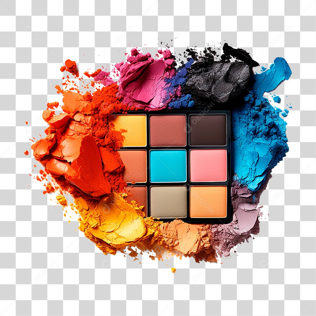 Paleta de Maquiagem PNG Transparente