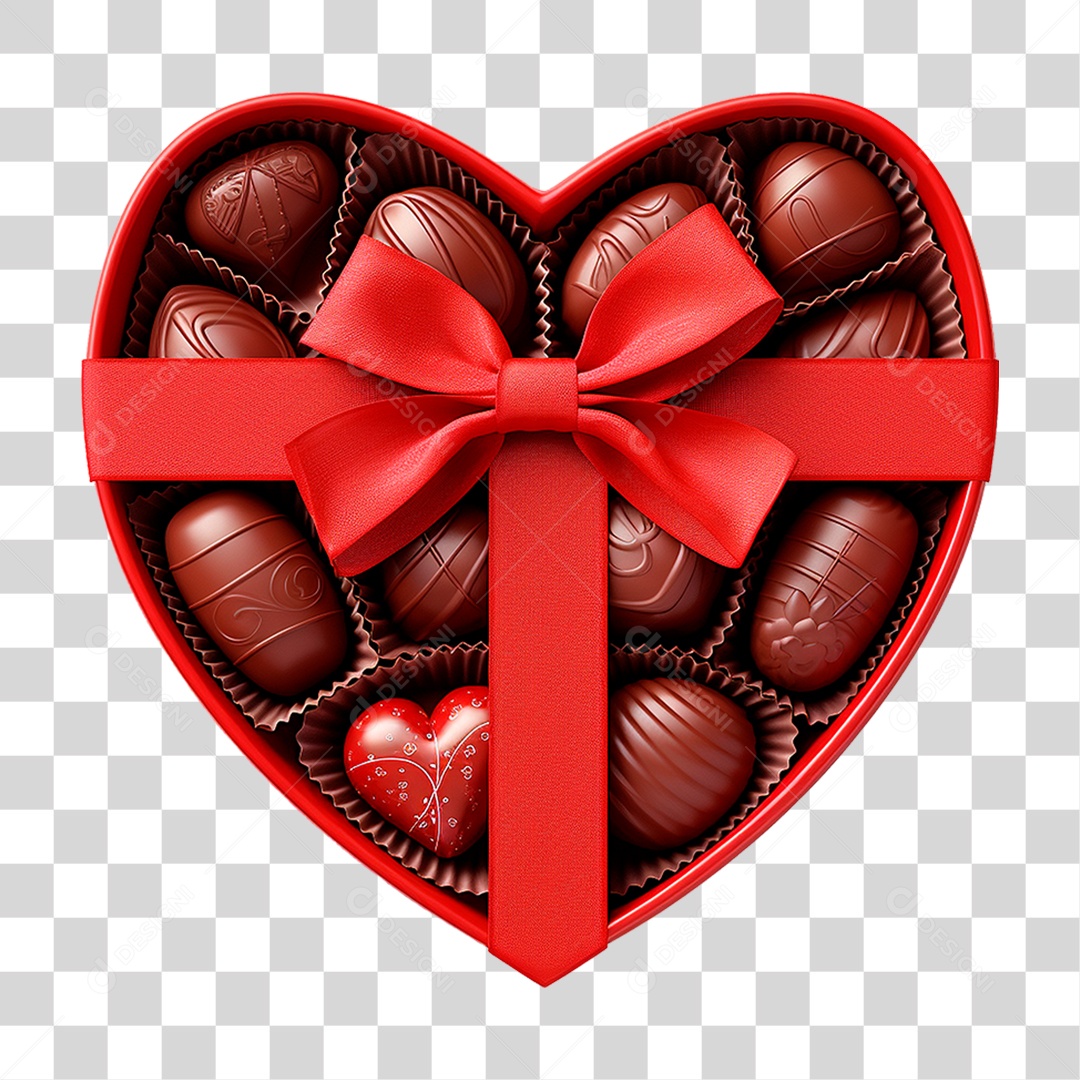 Caixa de Chocolate PNG Transparente