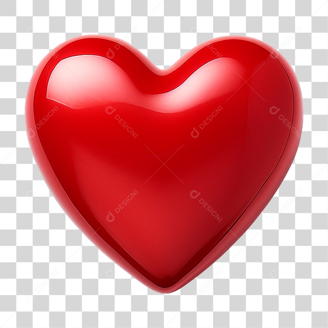 Coração Vermelho PNG Transparente