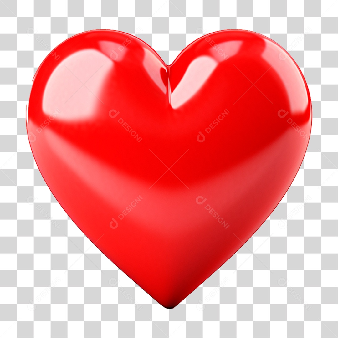 Coração Vermelho PNG Transparente