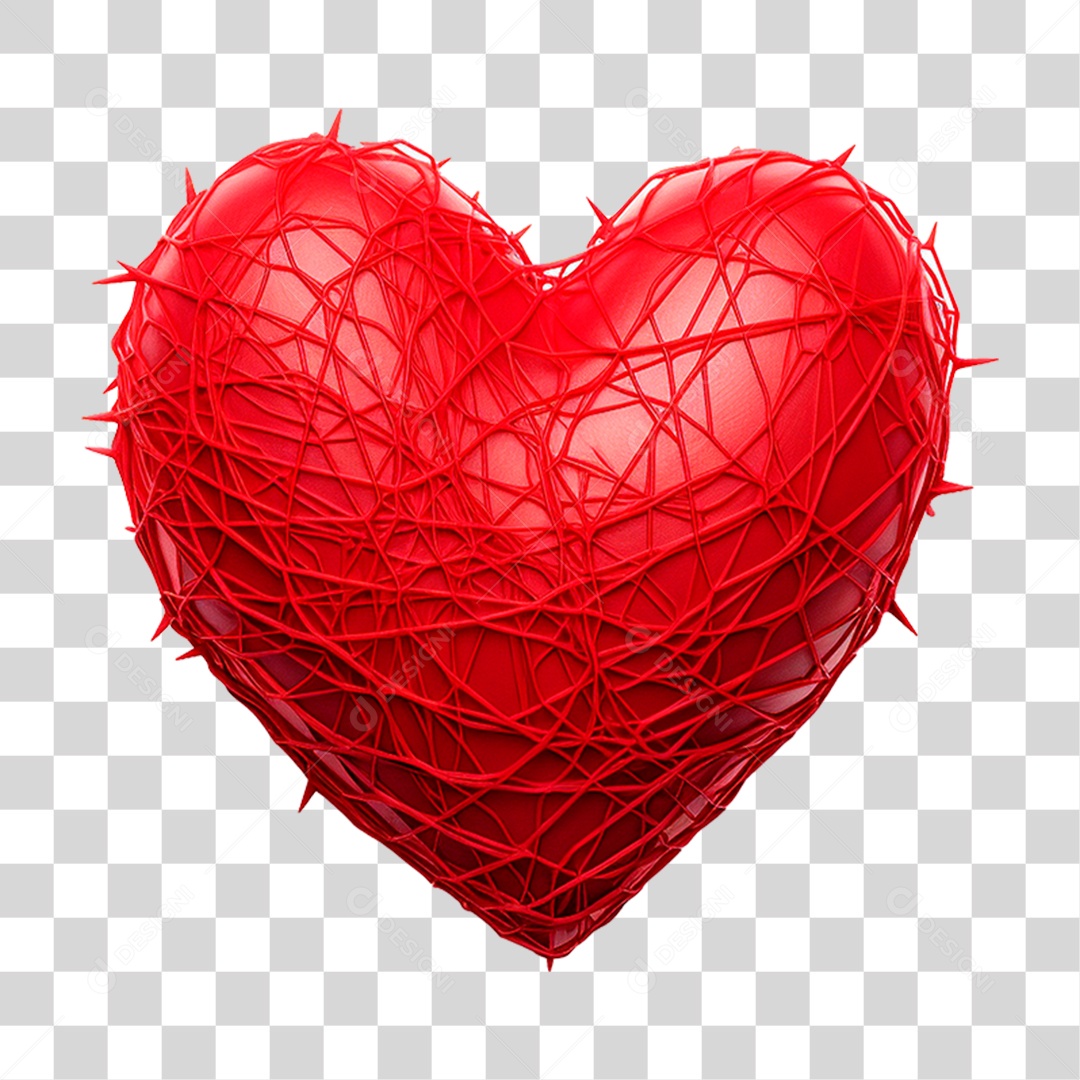 Coração Vermelho PNG Transparente