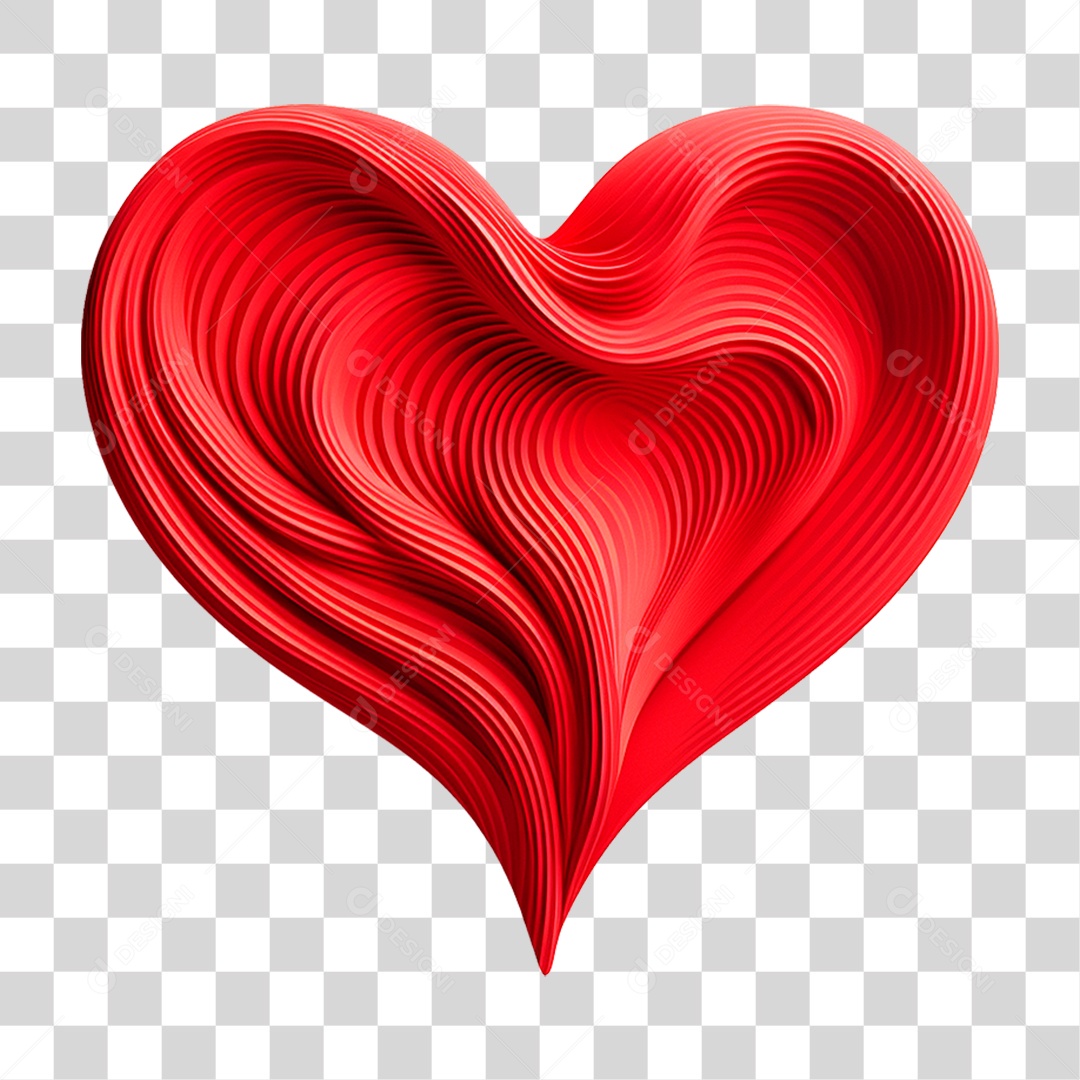 Coração Vermelho PNG Transparente