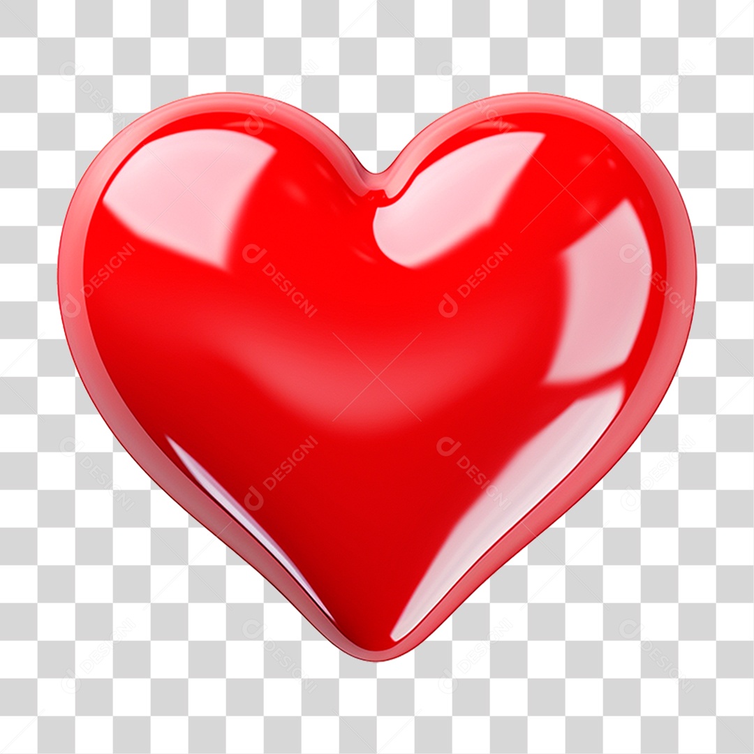 Coração Vermelho PNG Transparente