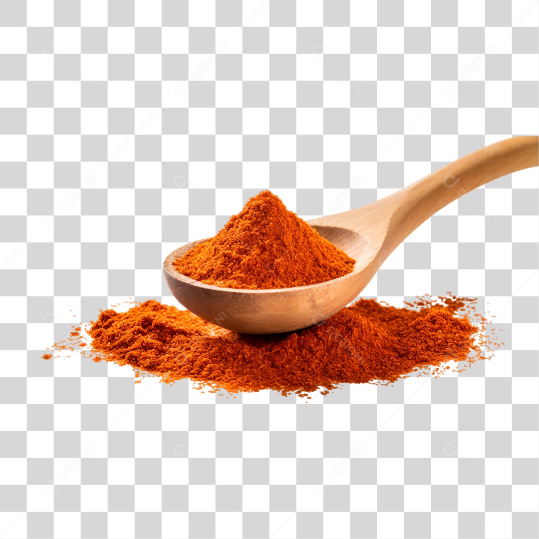 Colorau em Colher de Pau PNG Transparente