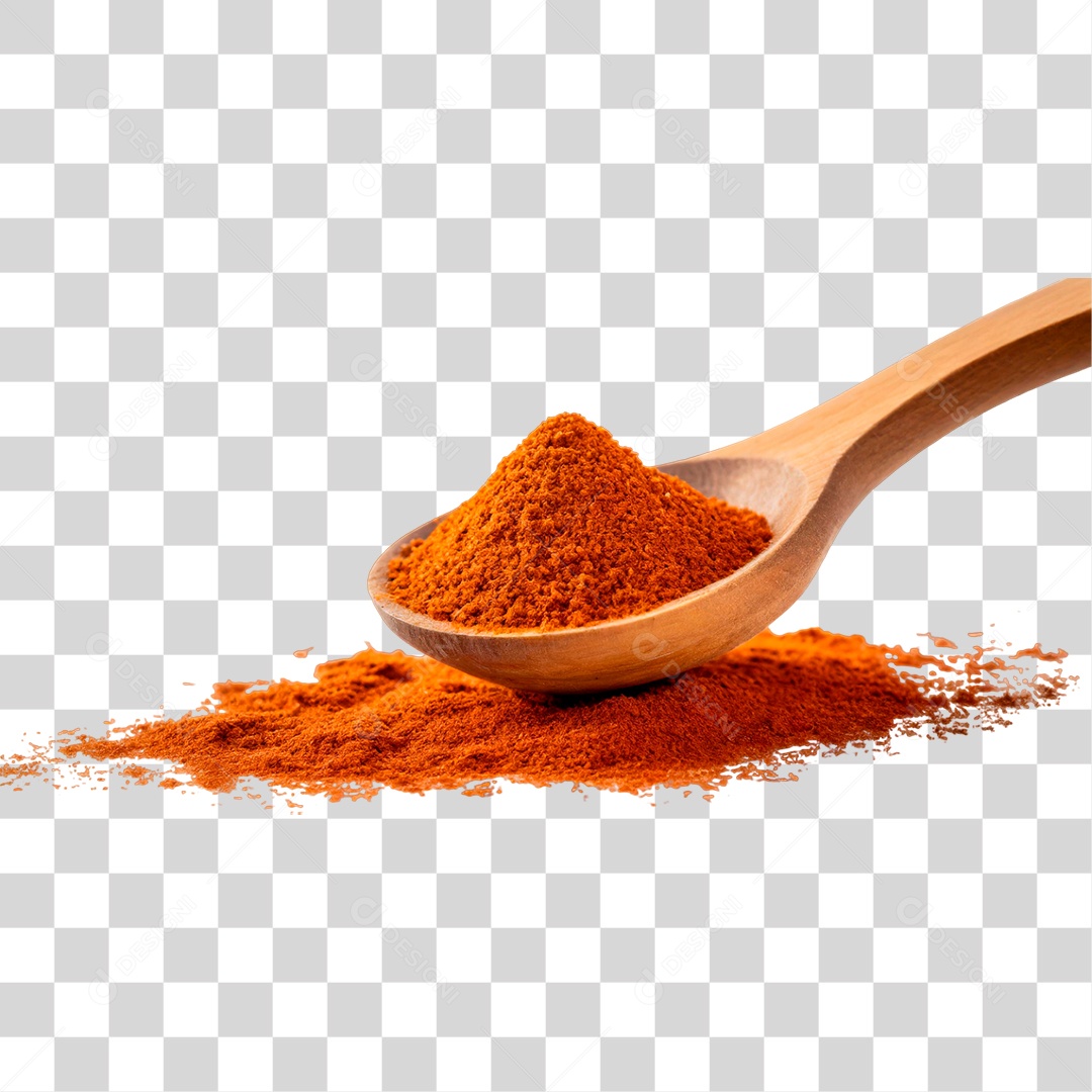 Colorau em Colher de Pau PNG Transparente