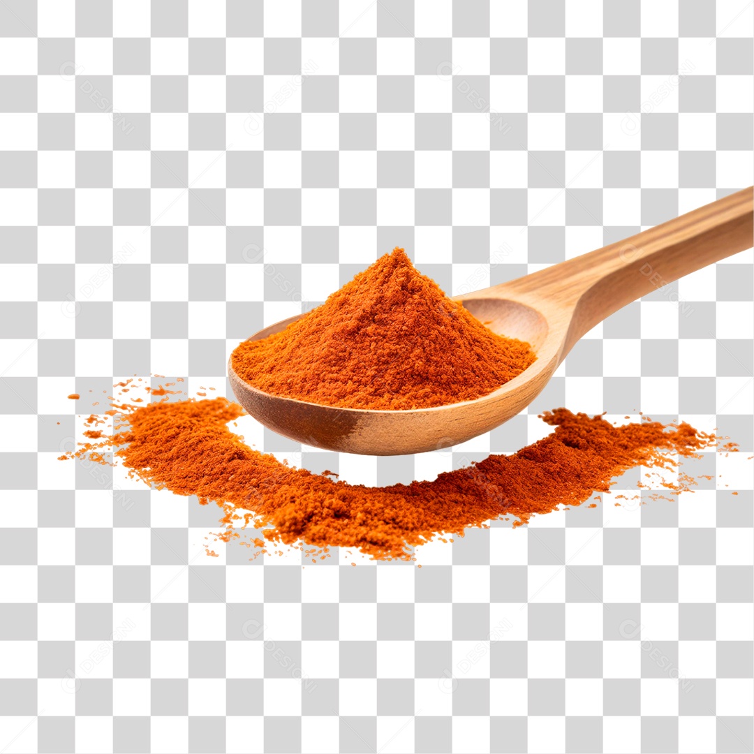 Colorau em Colher de Pau PNG Transparente