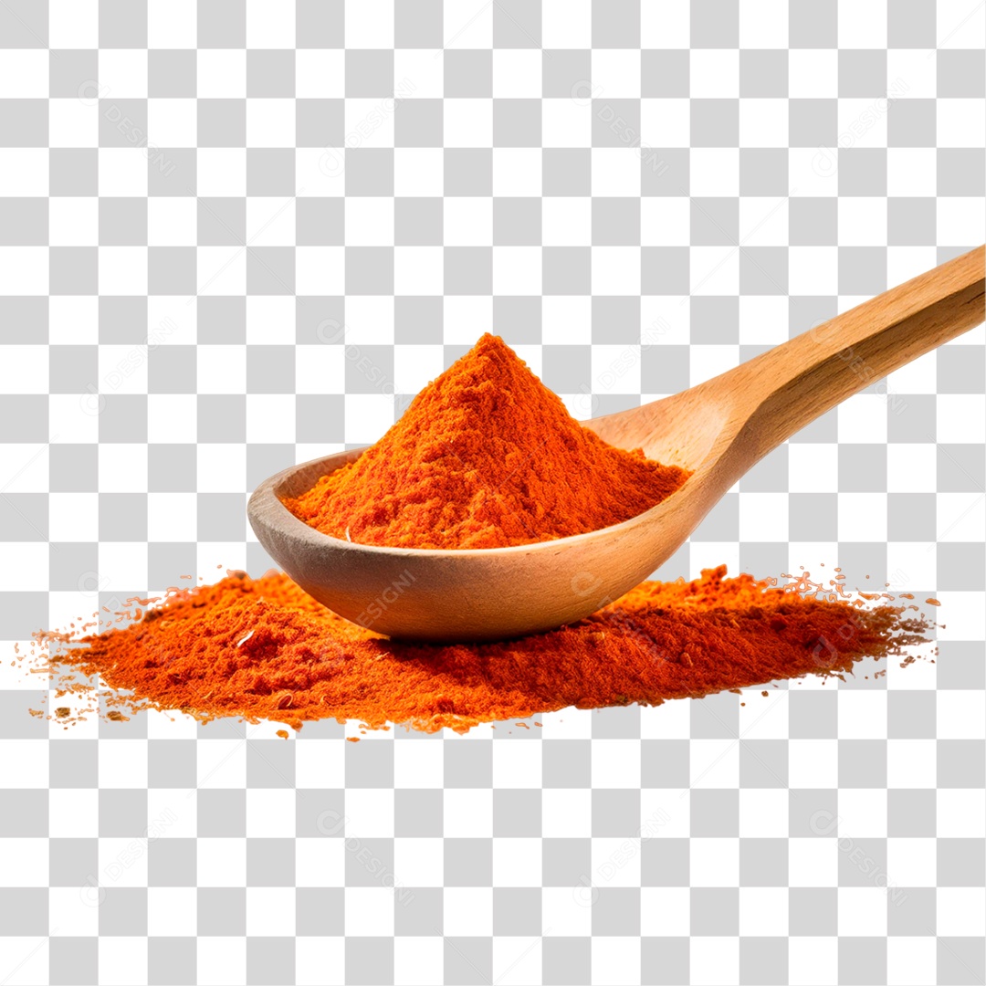 Colorau em Colher de Pau PNG Transparente