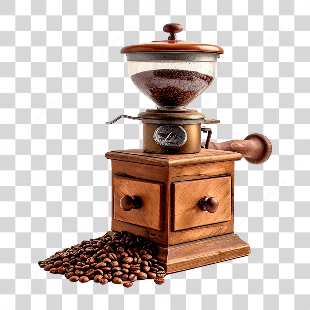 Moedor de Café PNG Transparente