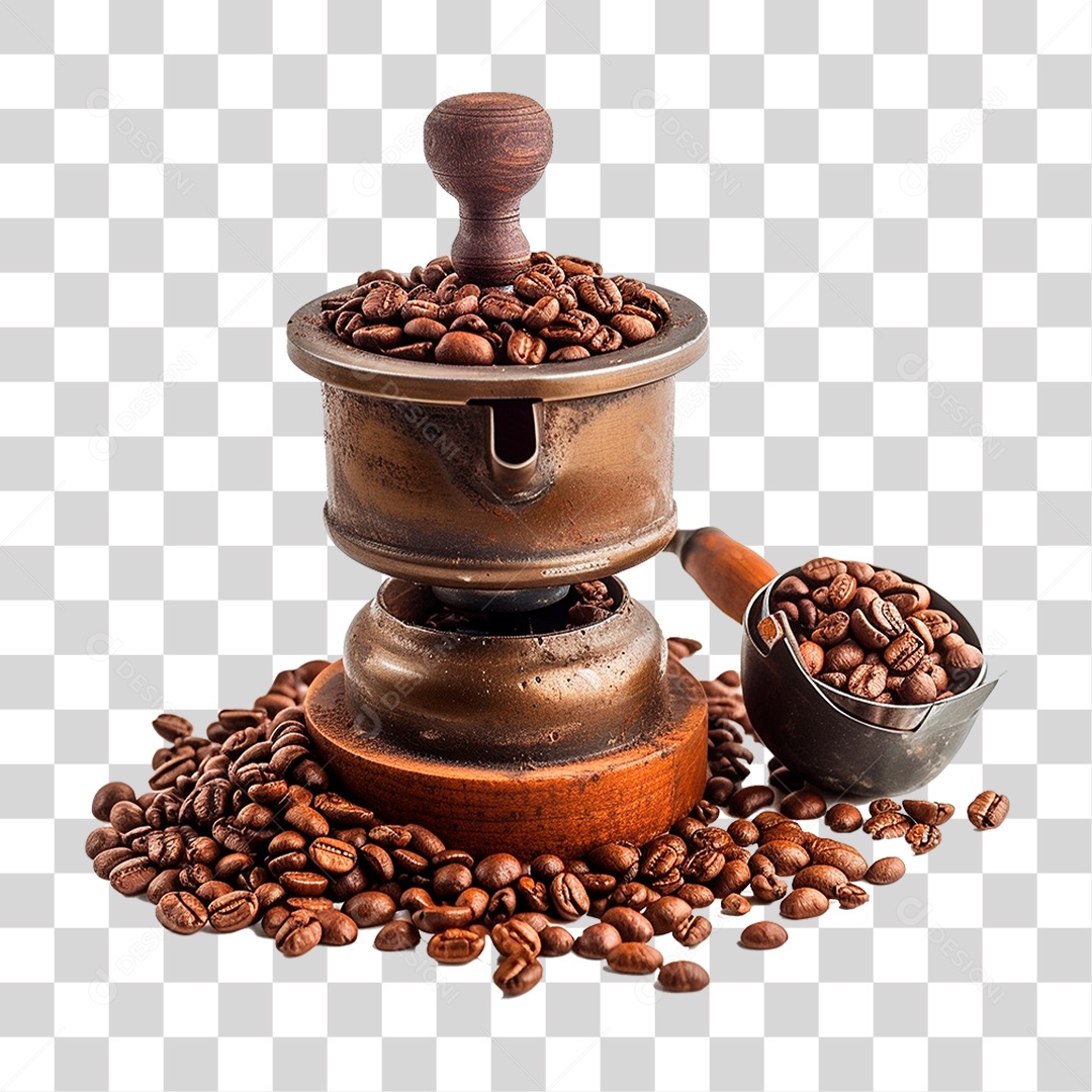 Moedor de Grãos de Café PNG Transparente