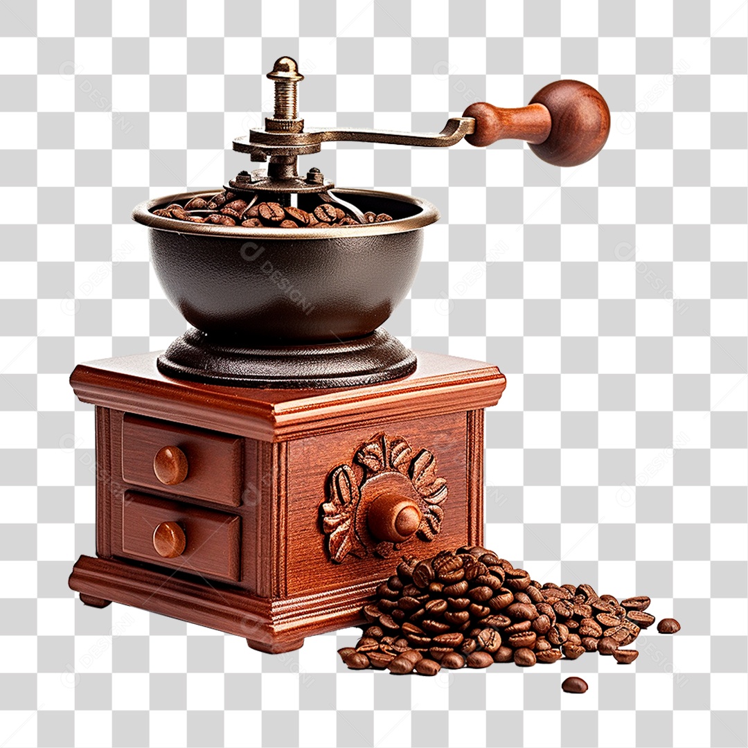 Moedor de Grãos de Café PNG Transparente