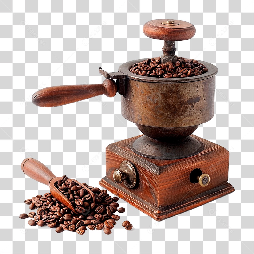 Moedor de Grãos de Café PNG Transparente