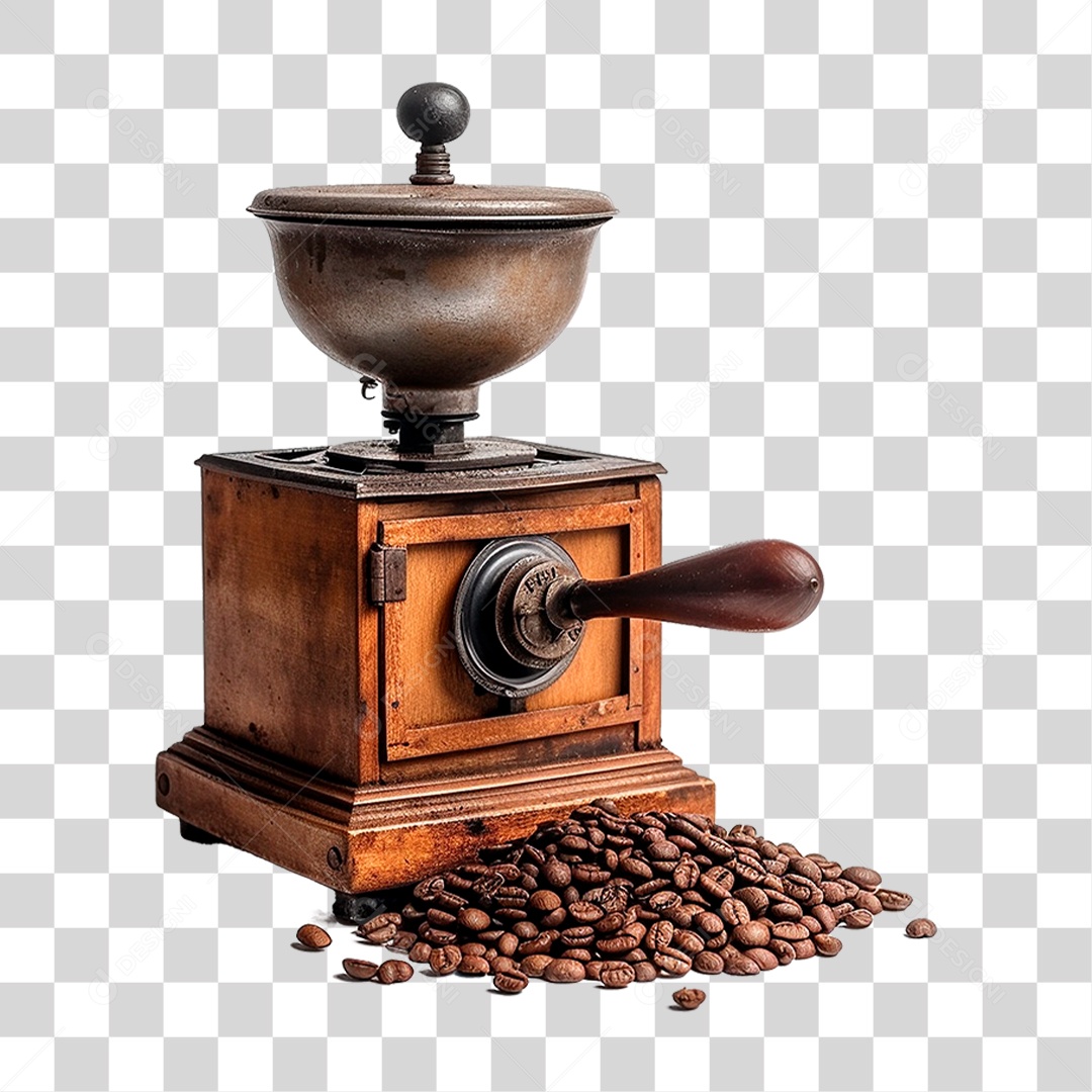 Moedor de Café PNG Transparente