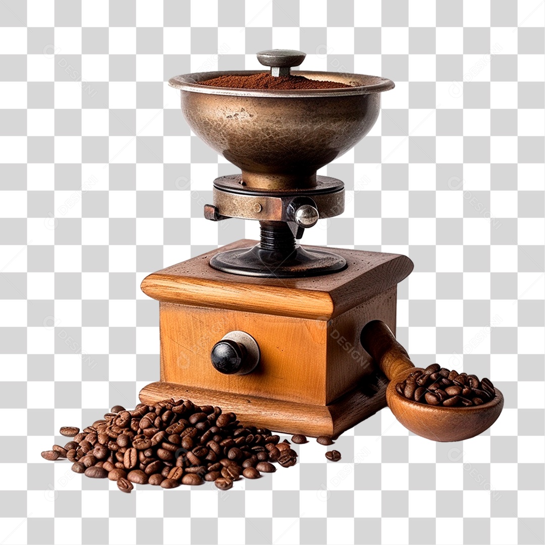 Moedor de Grãos de Café PNG Transparente
