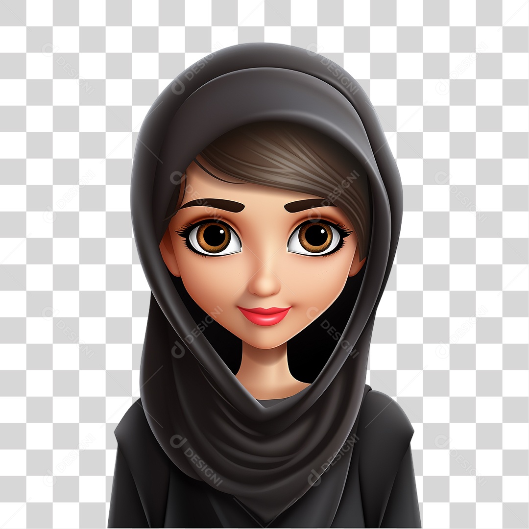 Mulher do Islã Mulçumana PNG Transparente
