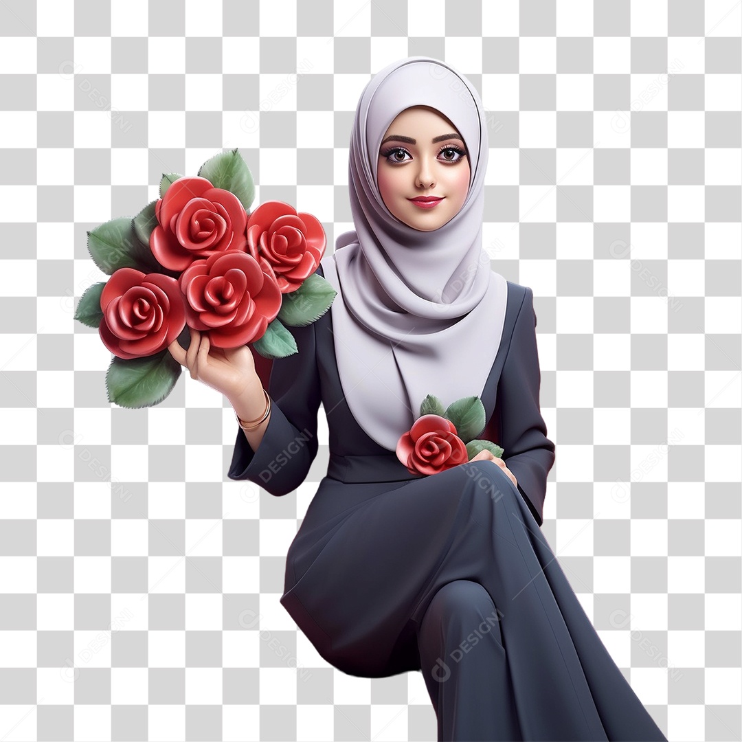 Hijabe Mulher PNG Transparente
