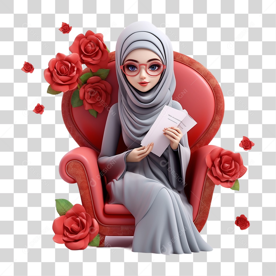 Hijabe Mulher PNG Transparente