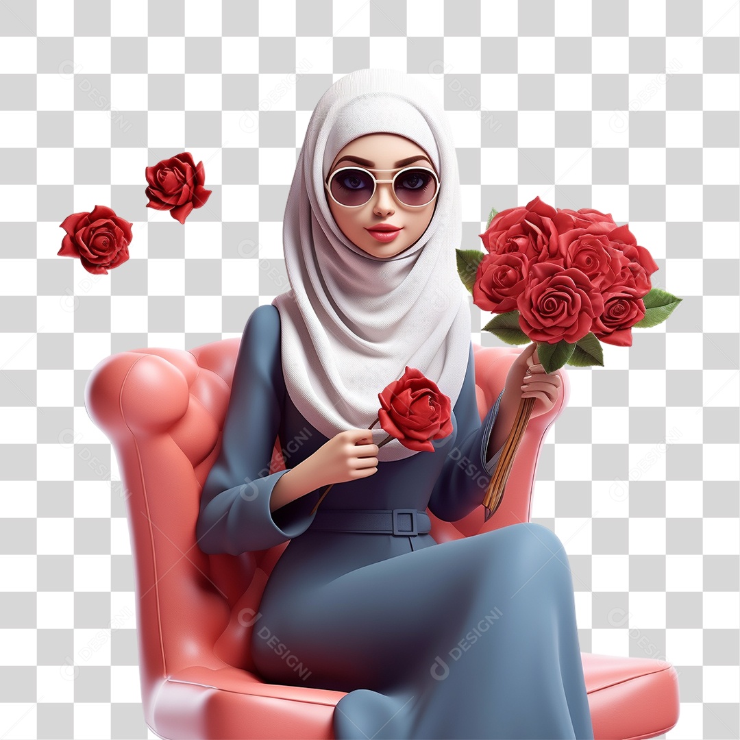 Hijabe Mulher PNG Transparente