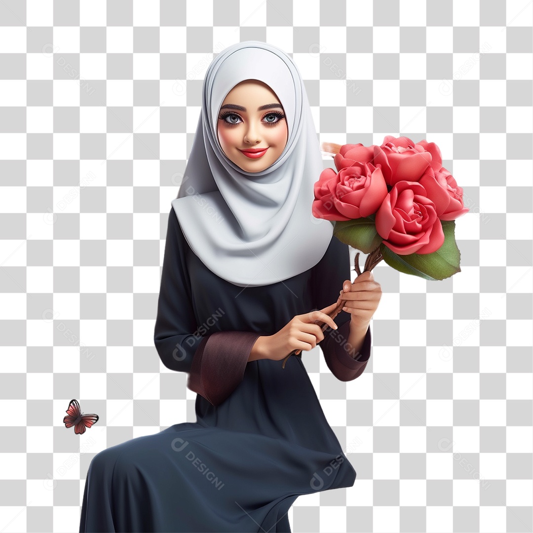 Hijabe Mulher PNG Transparente