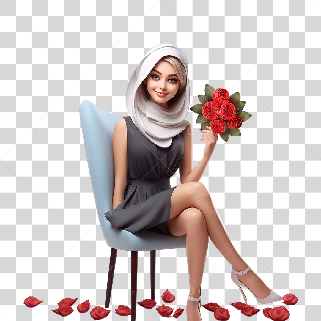 Hijabe Mulher PNG Transparente