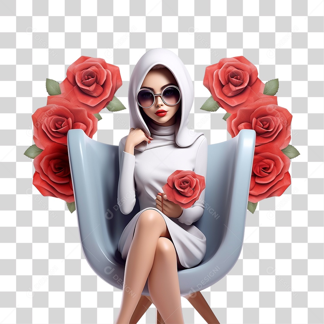 Hijabe Mulher PNG Transparente