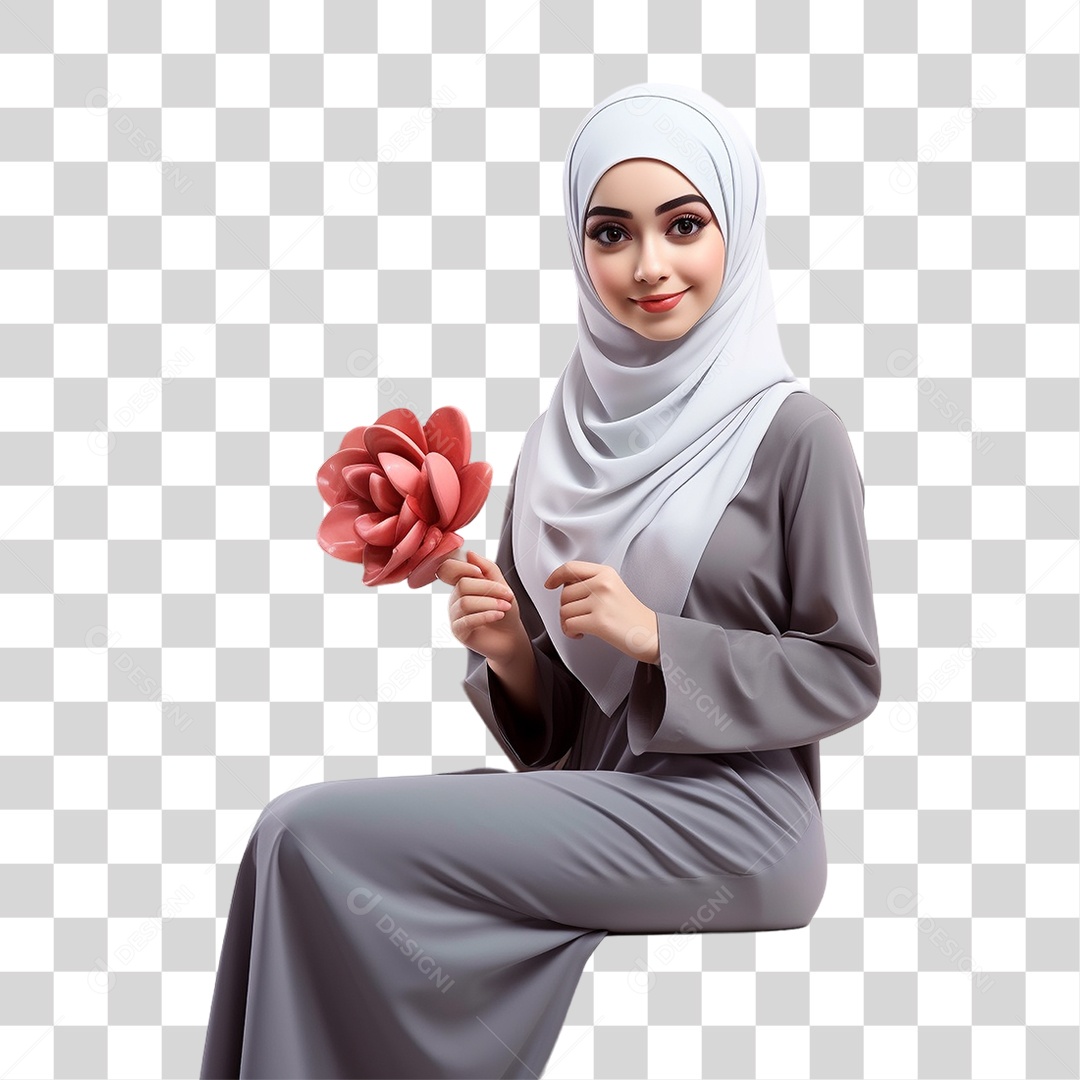 Hijabe Mulher PNG Transparente
