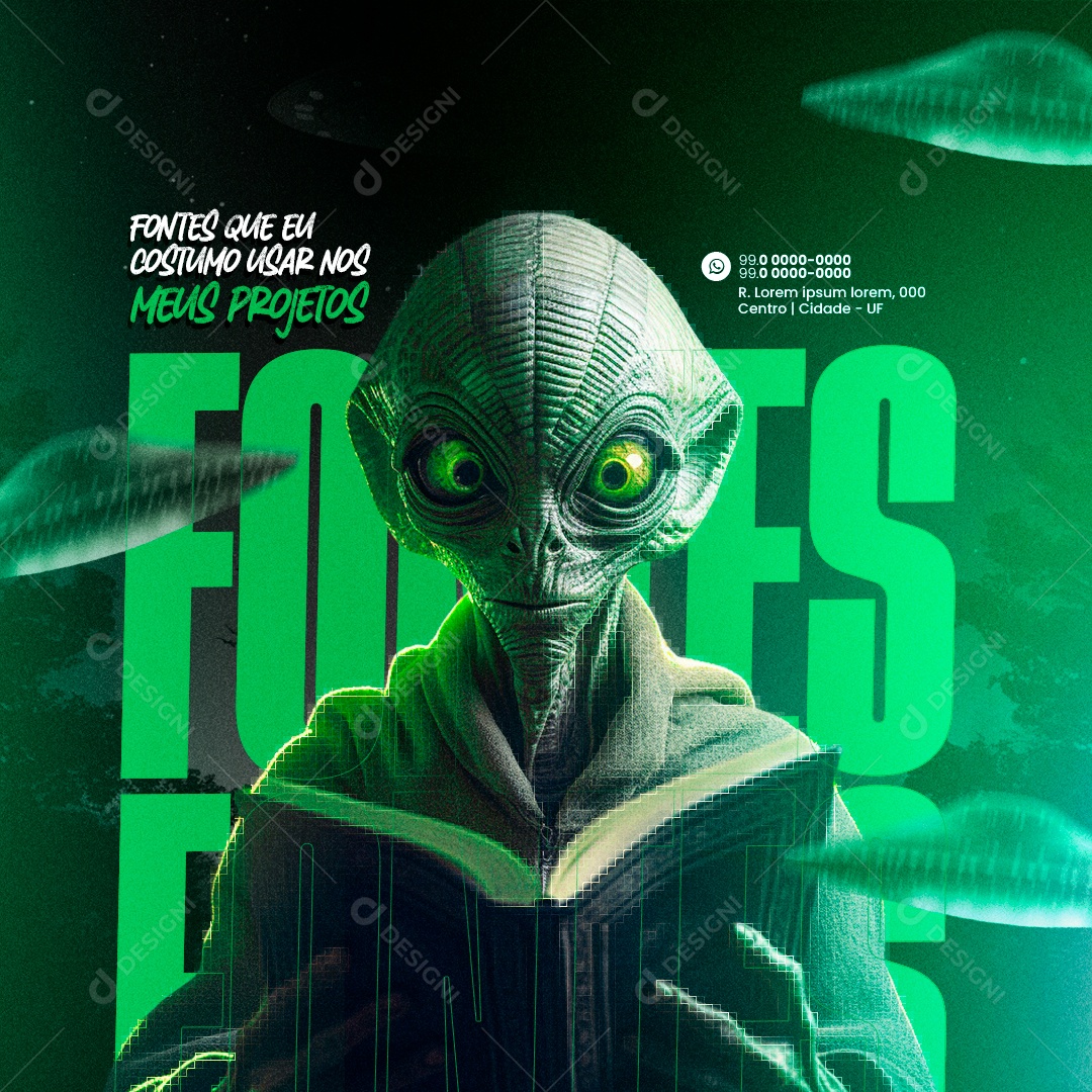 Marketing Digital Fontes Que eu Costumo usar nos Meus Projeto Social Media PSD Editável