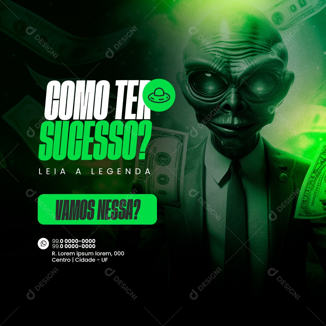 Marketing Digital Como ter Sucesso Social Media PSD Editável