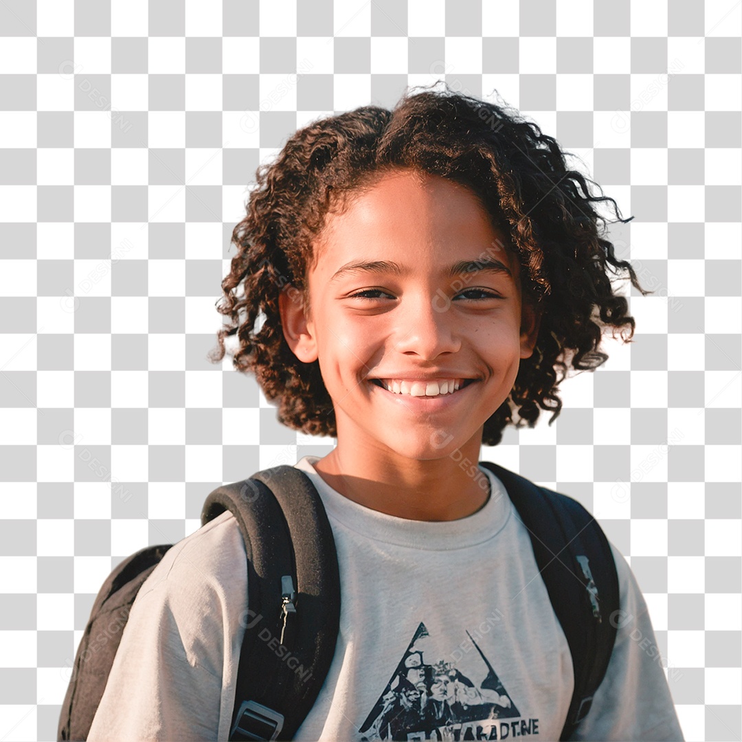 Garoto Alegre Sorrindo PNG Transparente