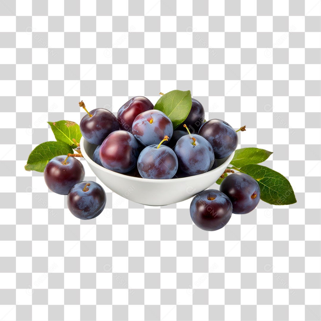 Ameixas Frescas PNG Transparente