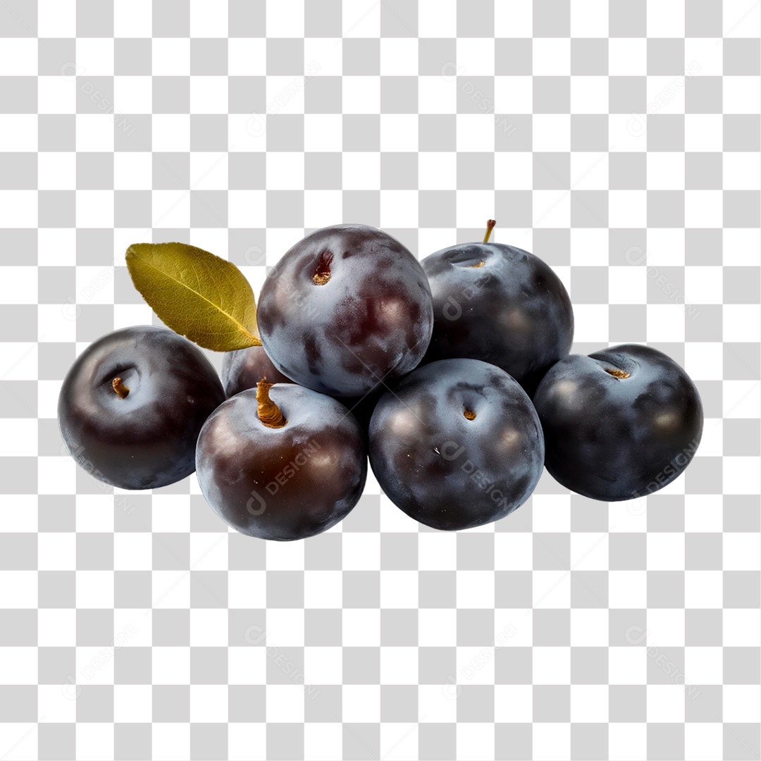Ameixas Frescas PNG Transparente